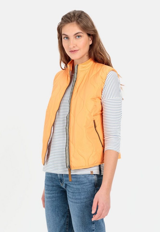 camel active Steppweste aus recyceltem Polyester mit Stehkragen von camel active