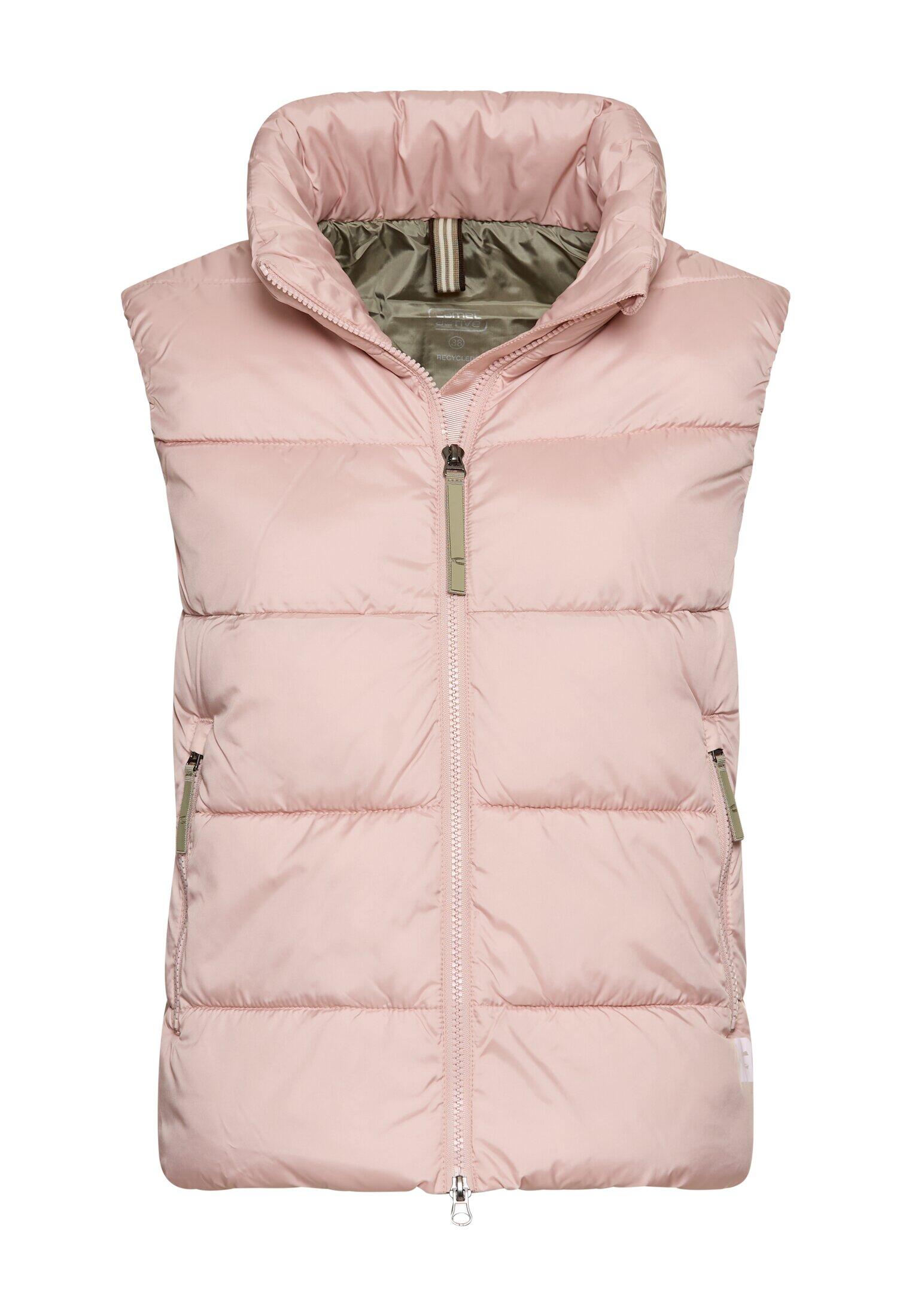 camel active - Steppweste mit 2-Wege-Reißverschluss rose - Gr. - 36 von camel active