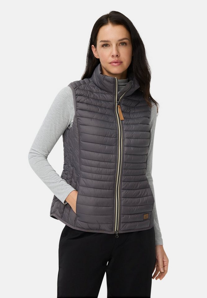 camel active Steppweste mit reflektierenden Details ärmellos Stehkragen mit Stehkragen von camel active