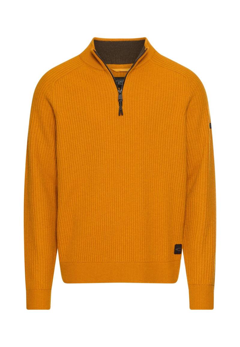 camel active - Strick-Troyer aus reiner Lammwolle burned yellow - Gr. - L von camel active