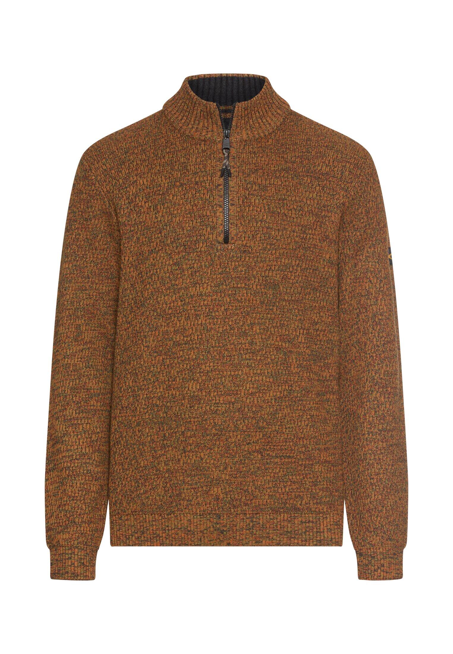 camel active - Strick-Troyer mit melierter Struktur cinnamon - Gr. - M von camel active