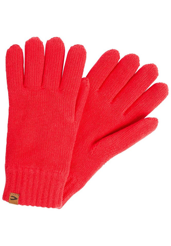 camel active Strickhandschuhe aus einem Baumwoll-Kaschmir-Mix von camel active