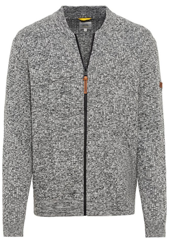 camel active Strickjacke Strickjacke aus einem soften Baumwollmix von camel active