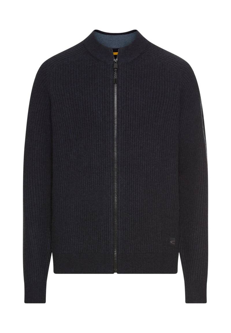 camel active - Strickjacke aus reiner Lammwolle dark navy - Gr. - L von camel active
