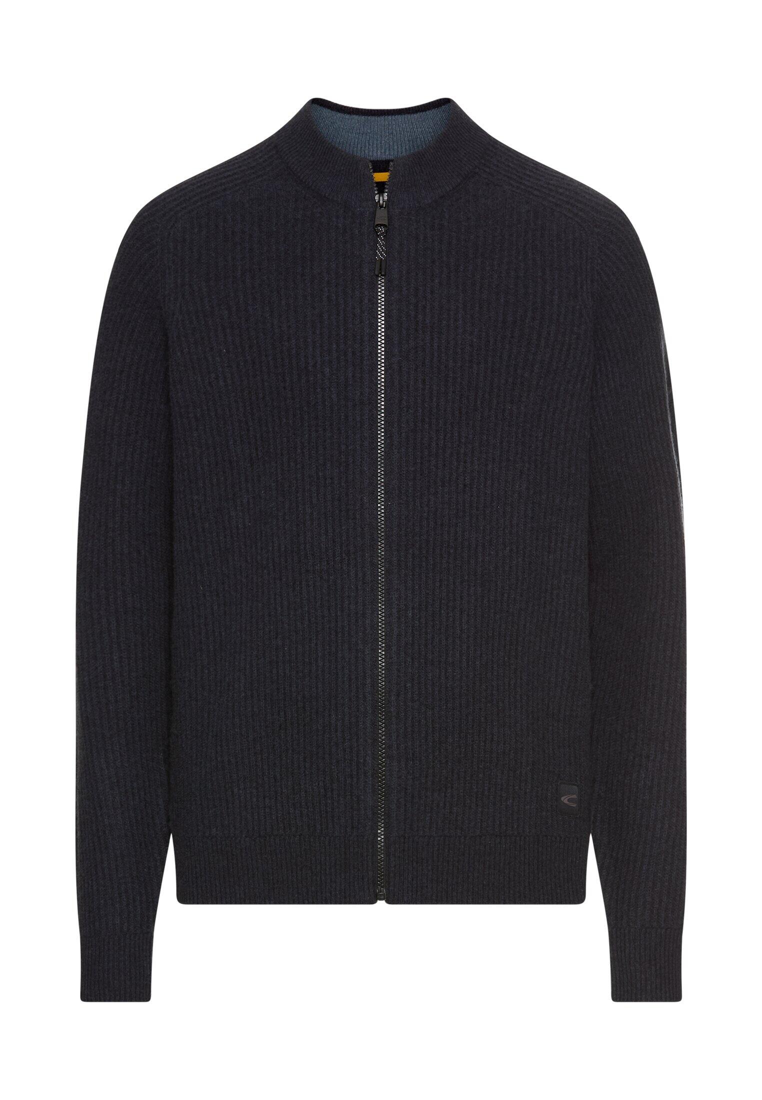 camel active - Strickjacke aus reiner Lammwolle dark navy - Gr. - XL von camel active