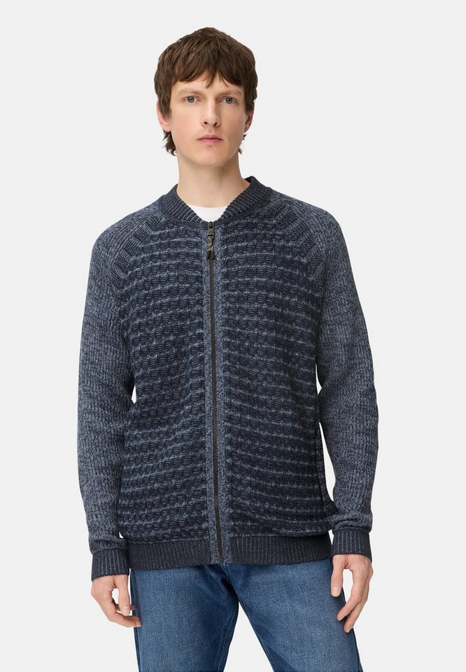 camel active Strickjacke im Bomberstil Langarm Stehkragen Stehkragen von camel active