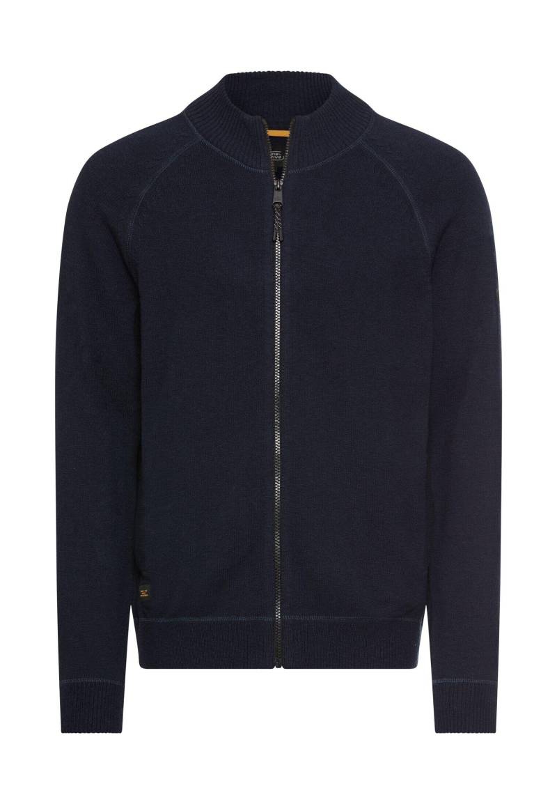 camel active - Strickjacke mit Reißverschluss dark navy - Gr. - XXL von camel active