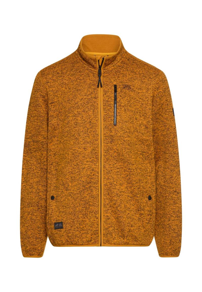 camel active - Strickjacke mit Stehkragen burned yellow - Gr. - XL von camel active