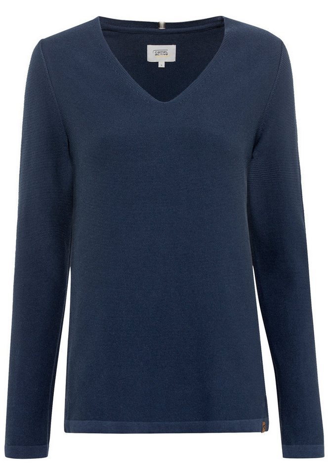 camel active Strickpullover Feinstrickpullover mit V-Ausschnitt camel active Strickpullover Feinstrickpullover mit V-Ausschnitt von camel active
