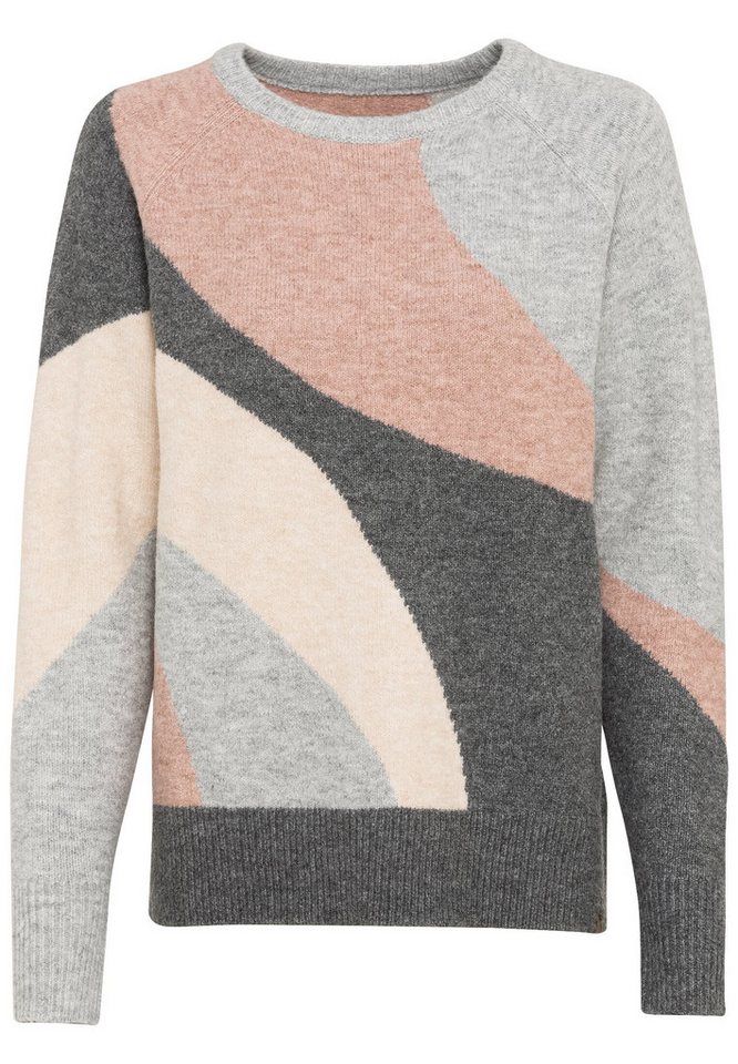 camel active Strickpullover Intarsien Strickpullover mit Rundhalsausschnitt camel active Strickpullover Intarsien Strickpullover mit Rundhalsausschnitt von camel active