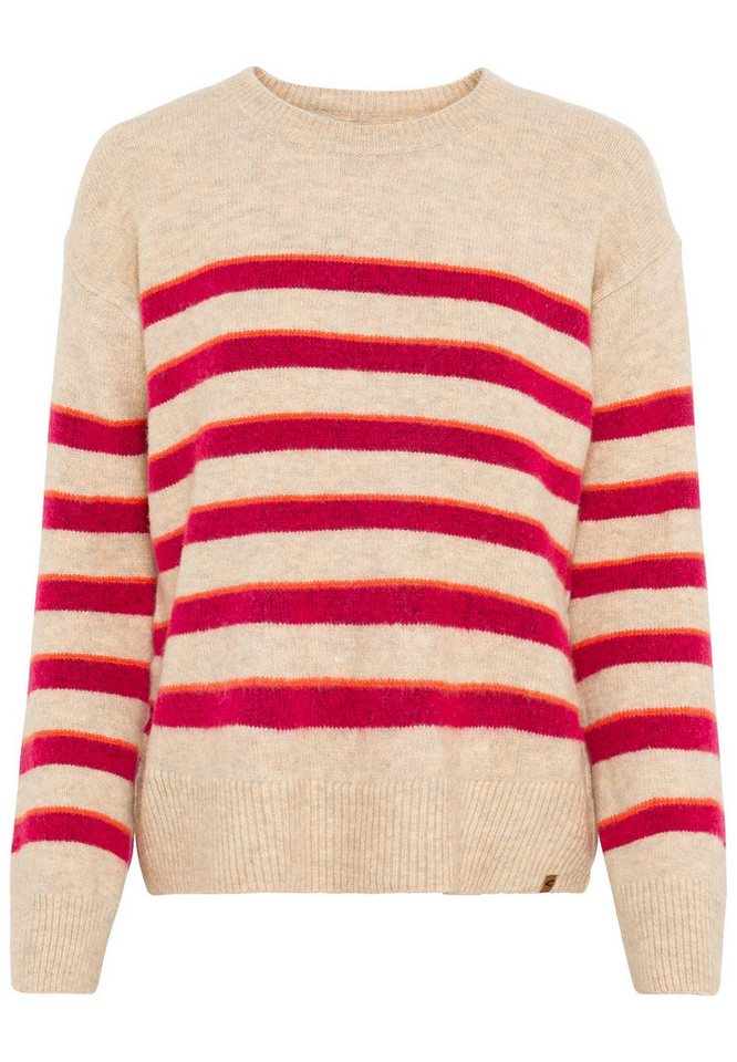 camel active Strickpullover Strickpullover im Streifenmuster von camel active