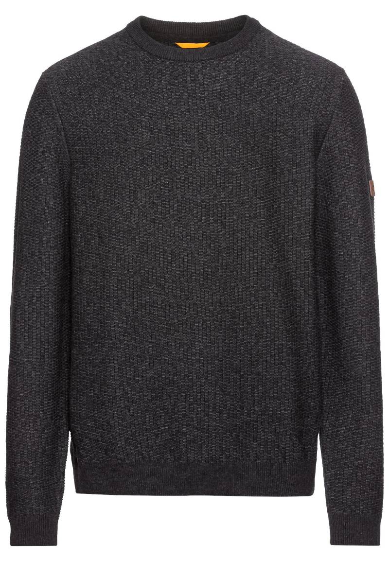 camel active - Strickpullover aus einem Baumwollmix asphalt - Gr. - L von camel active