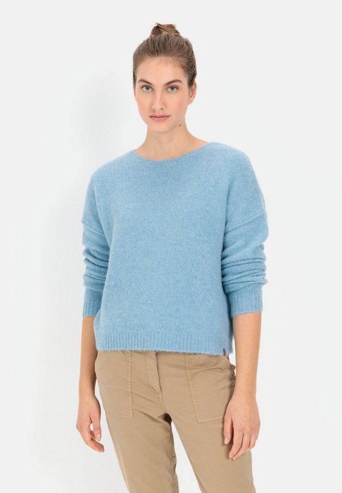 camel active Strickpullover im leichten Oversize Fit Markenlabel von camel active