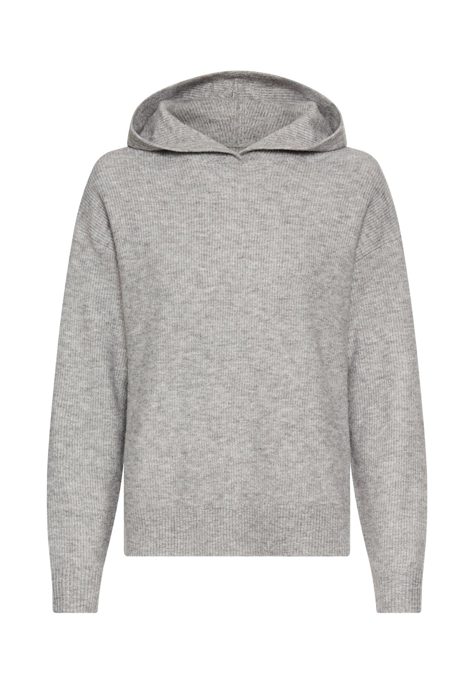 camel active - Strickpullover mit Kapuze grey melange - Gr. - XXL von camel active