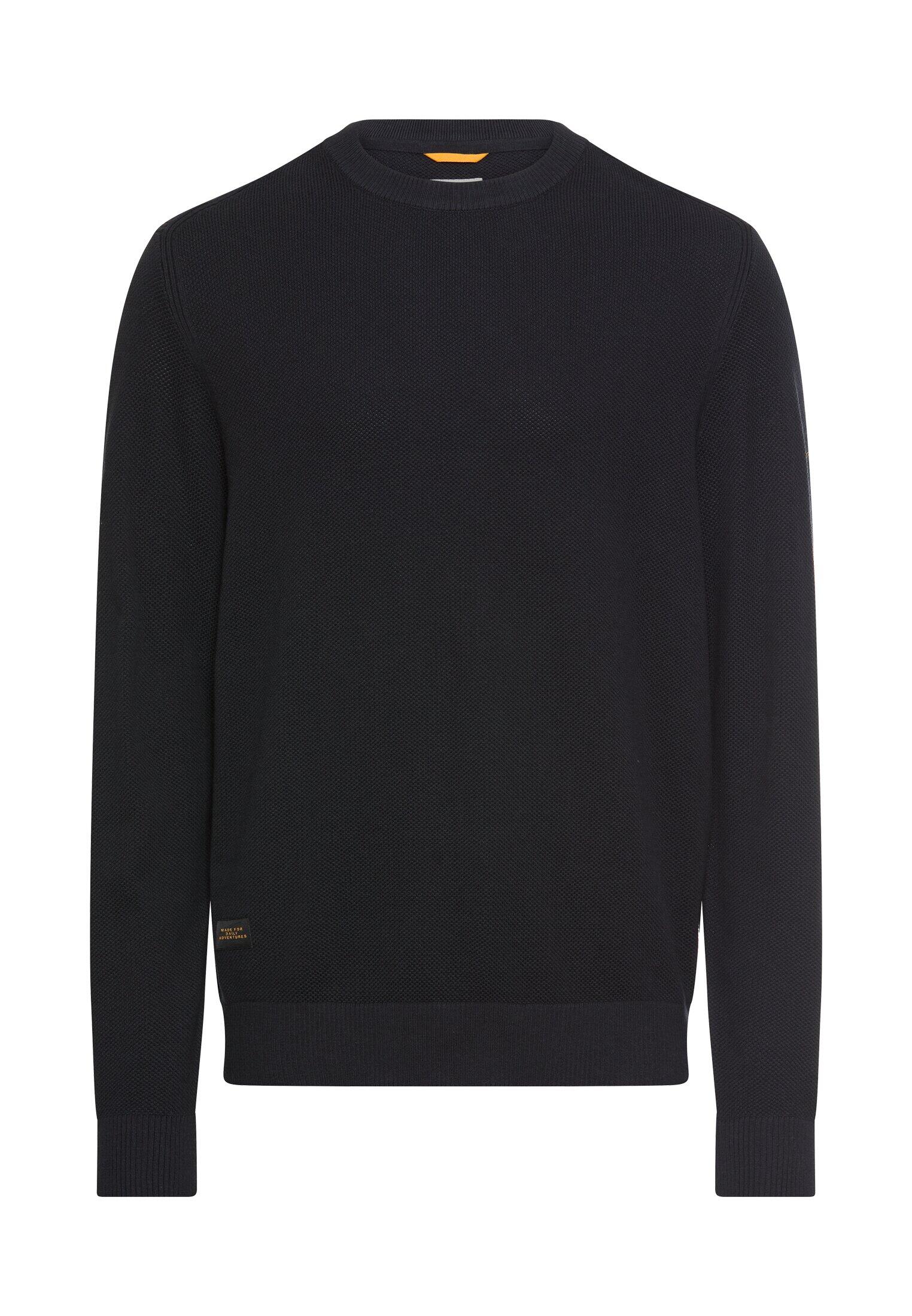 camel active - Strickpullover mit Rundhalsausschnitt dark navy - Gr. - L von camel active