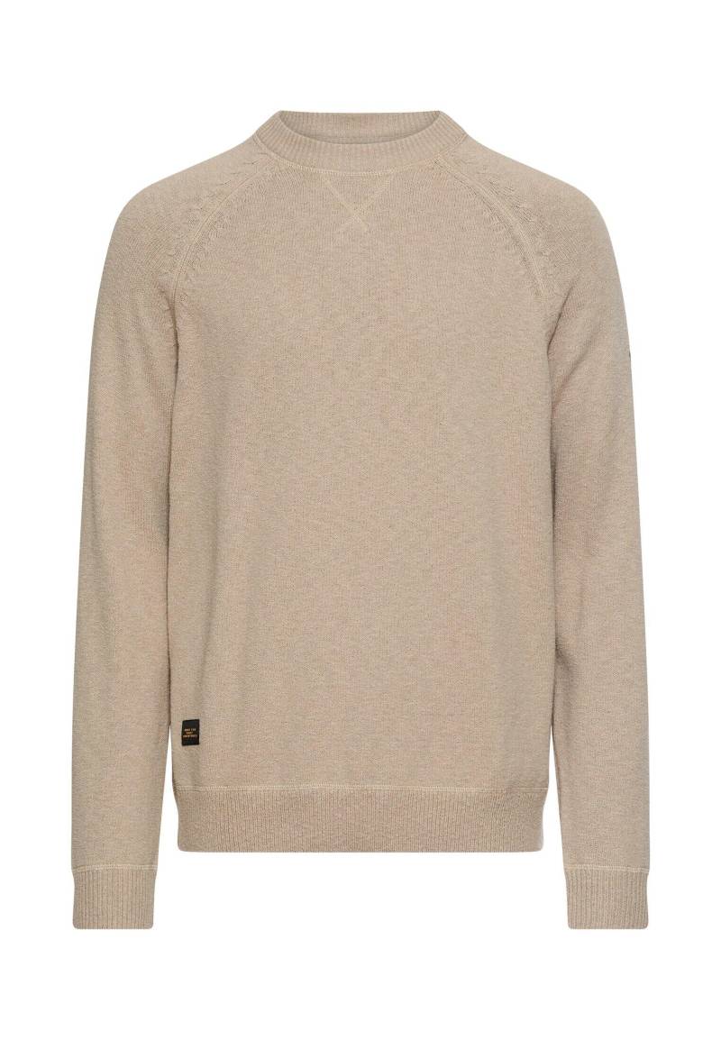 camel active - Strickpullover mit Rundhalsausschnitt light beige - Gr. - XL von camel active