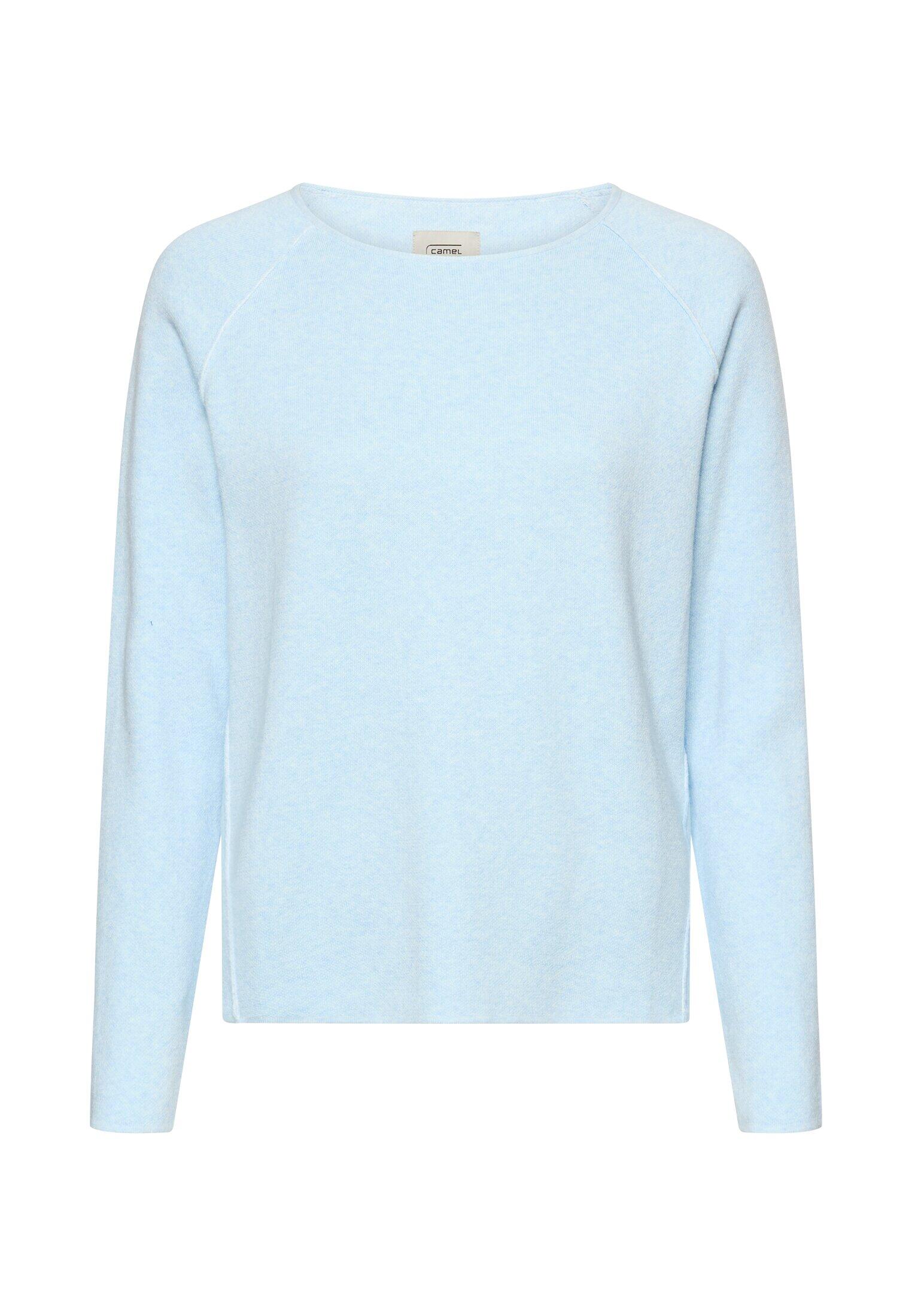 camel active - Strickpullover mit Rundhalsausschnitt soft blue - Gr. - XS von camel active