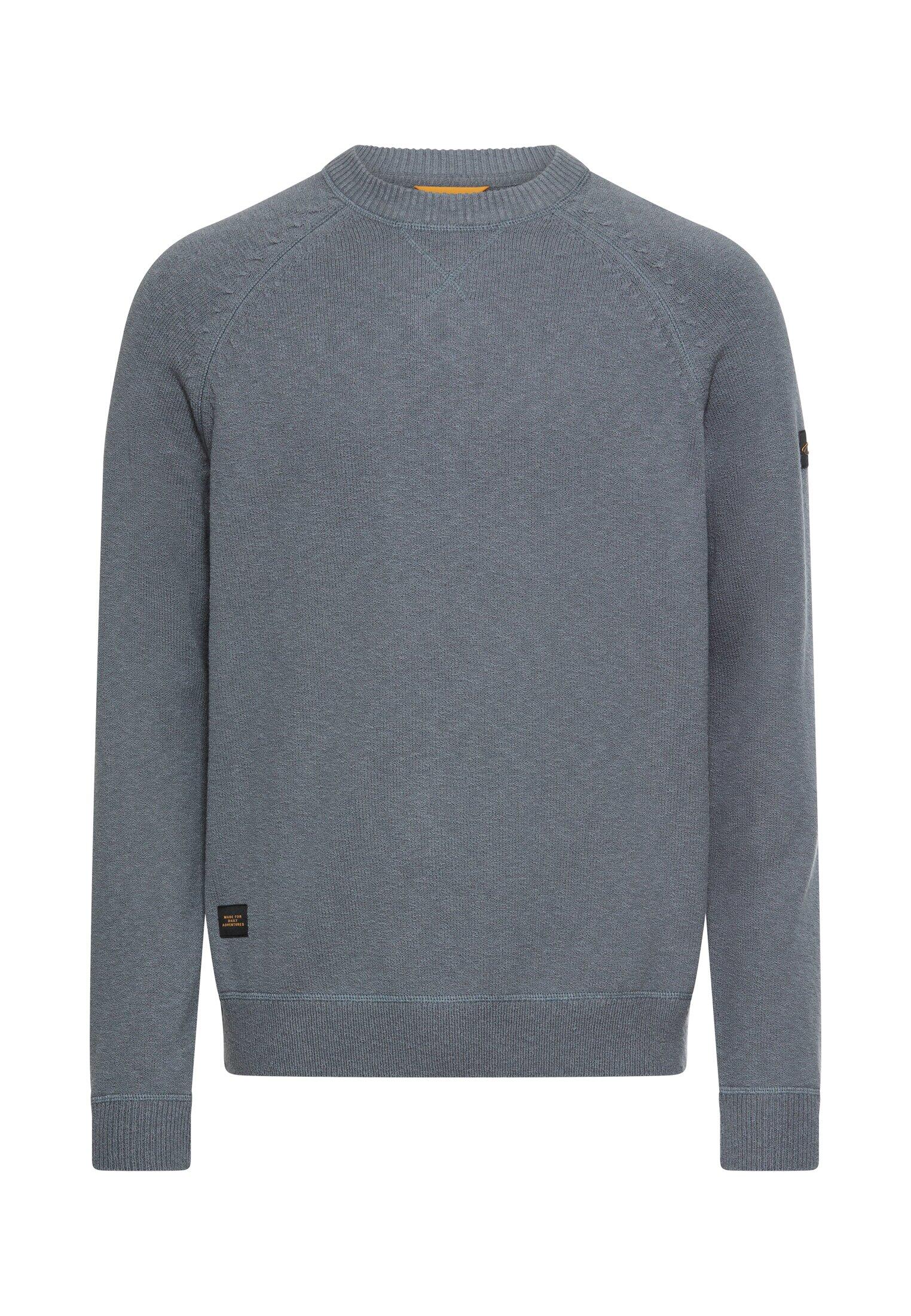 camel active - Strickpullover mit Rundhalsausschnitt stormy blue - Gr. - XL von camel active