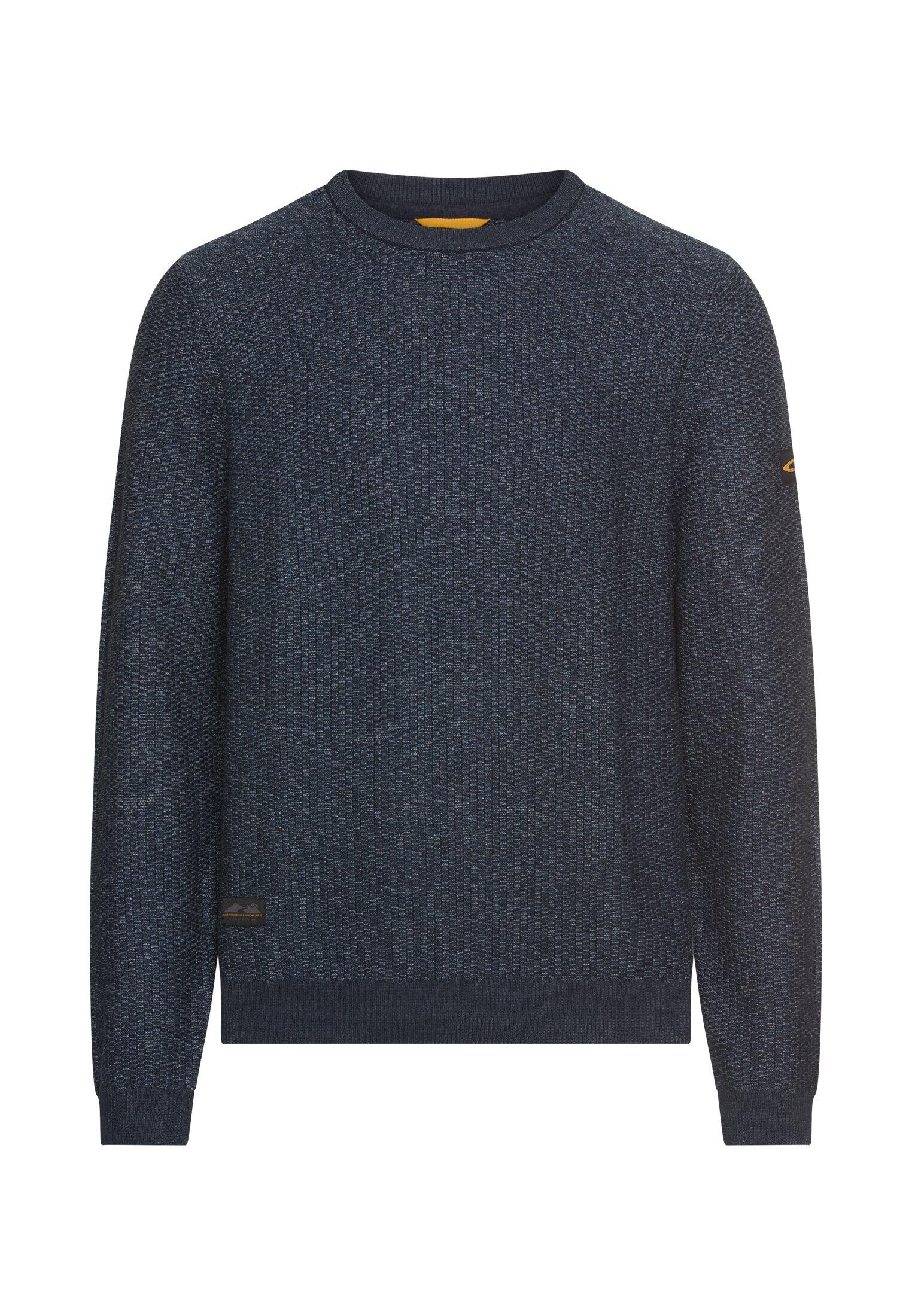 camel active - Strickpullover mit Rundhalskragen tinted blue - Gr. - XXL von camel active