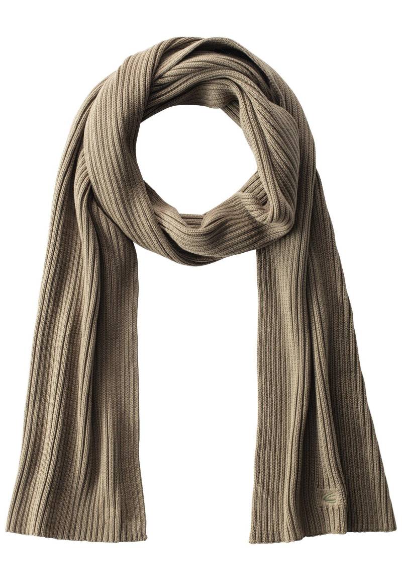 camel active - Strickschal aus Organic Cotton olive brown - Gr. - OS von camel active