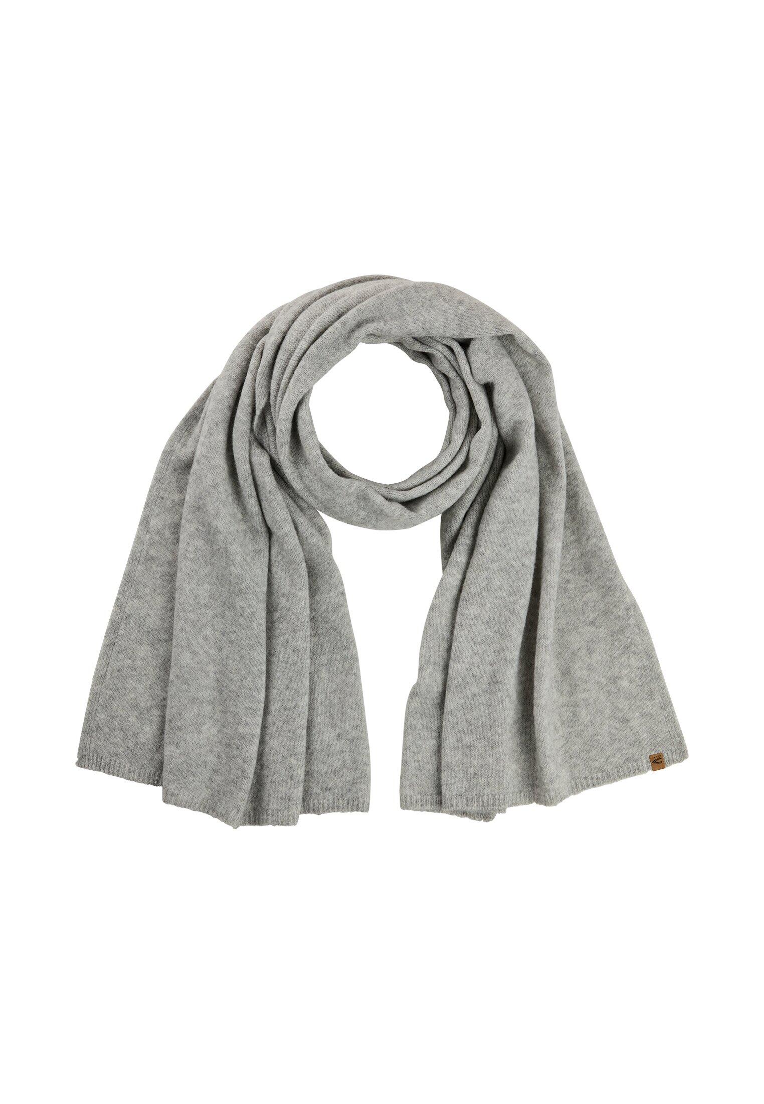 camel active - Strickschal aus Wollmix grey melange - Gr. - OS von camel active