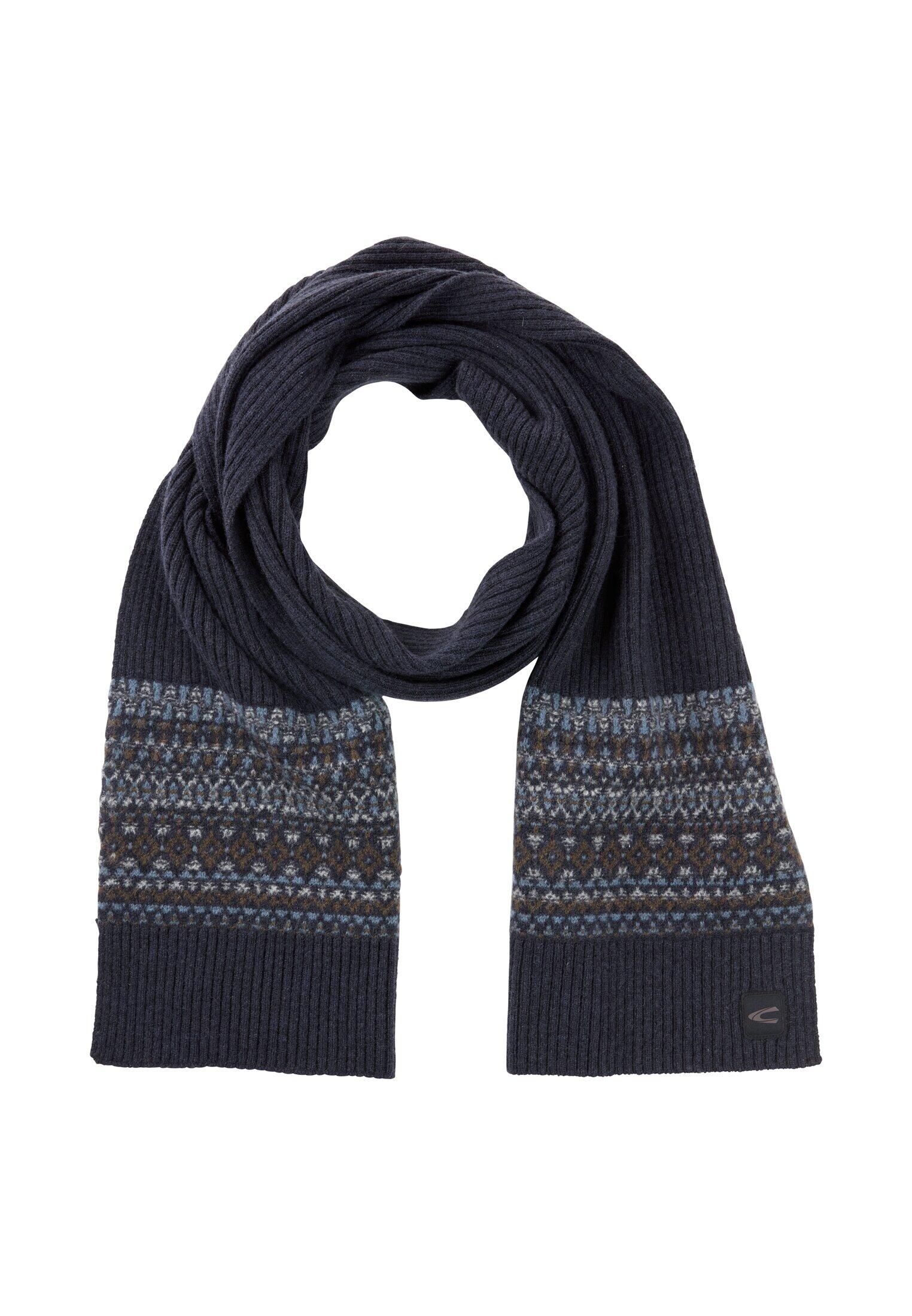 camel active - Strickschal aus reiner Wolle dark navy - Gr. - OS von camel active