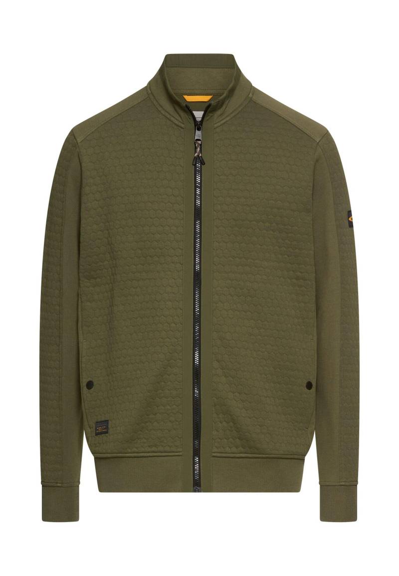 camel active - Sweatjacke aus Baumwollmix forest green - Gr. - XL von camel active