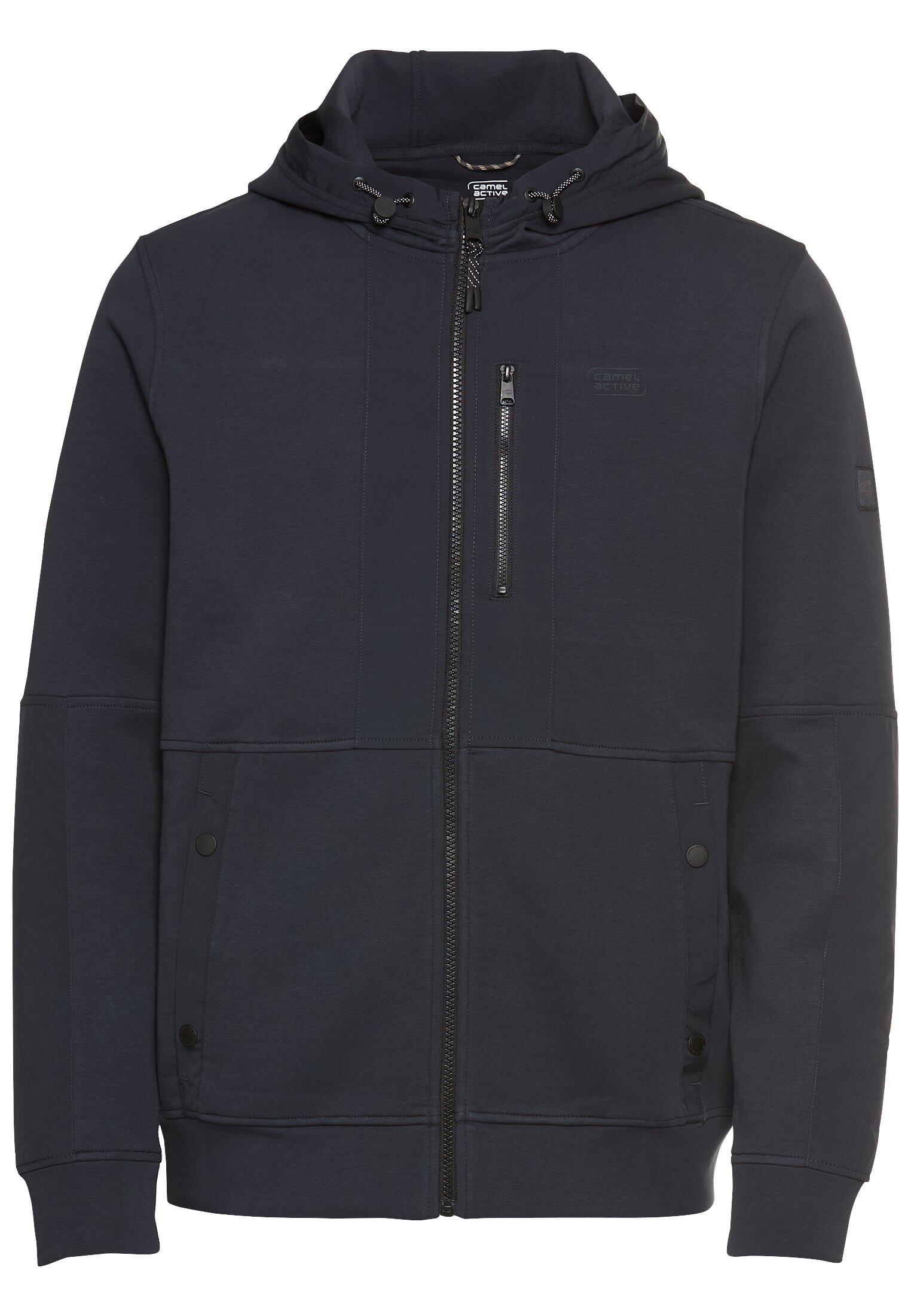 camel active - Sweatjacke mit 4-Way Stretch und kontrastierenden Details dark navy - Gr. - 3XL von camel active