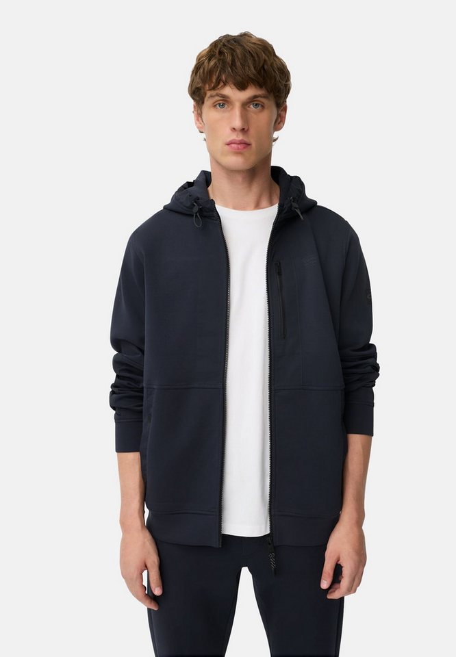 camel active Sweatjacke mit 4-Way Stretch Langarm Kapuze von camel active