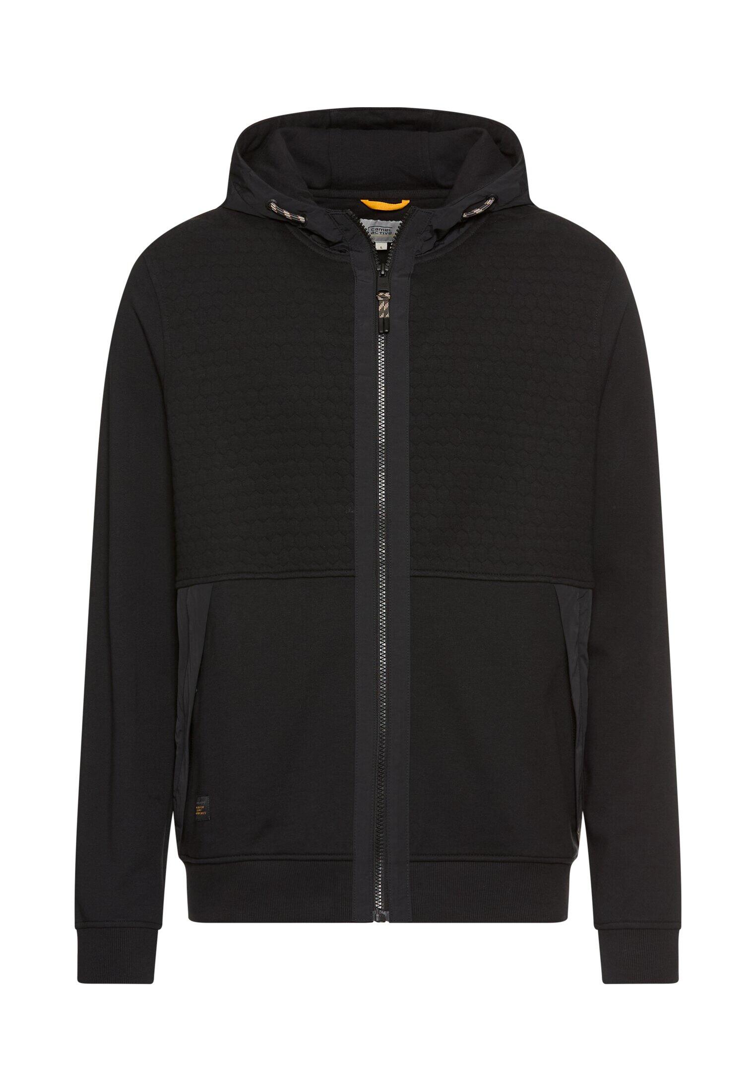 camel active - Sweatjacke mit Kapuze asphalt - Gr. - XXL von camel active