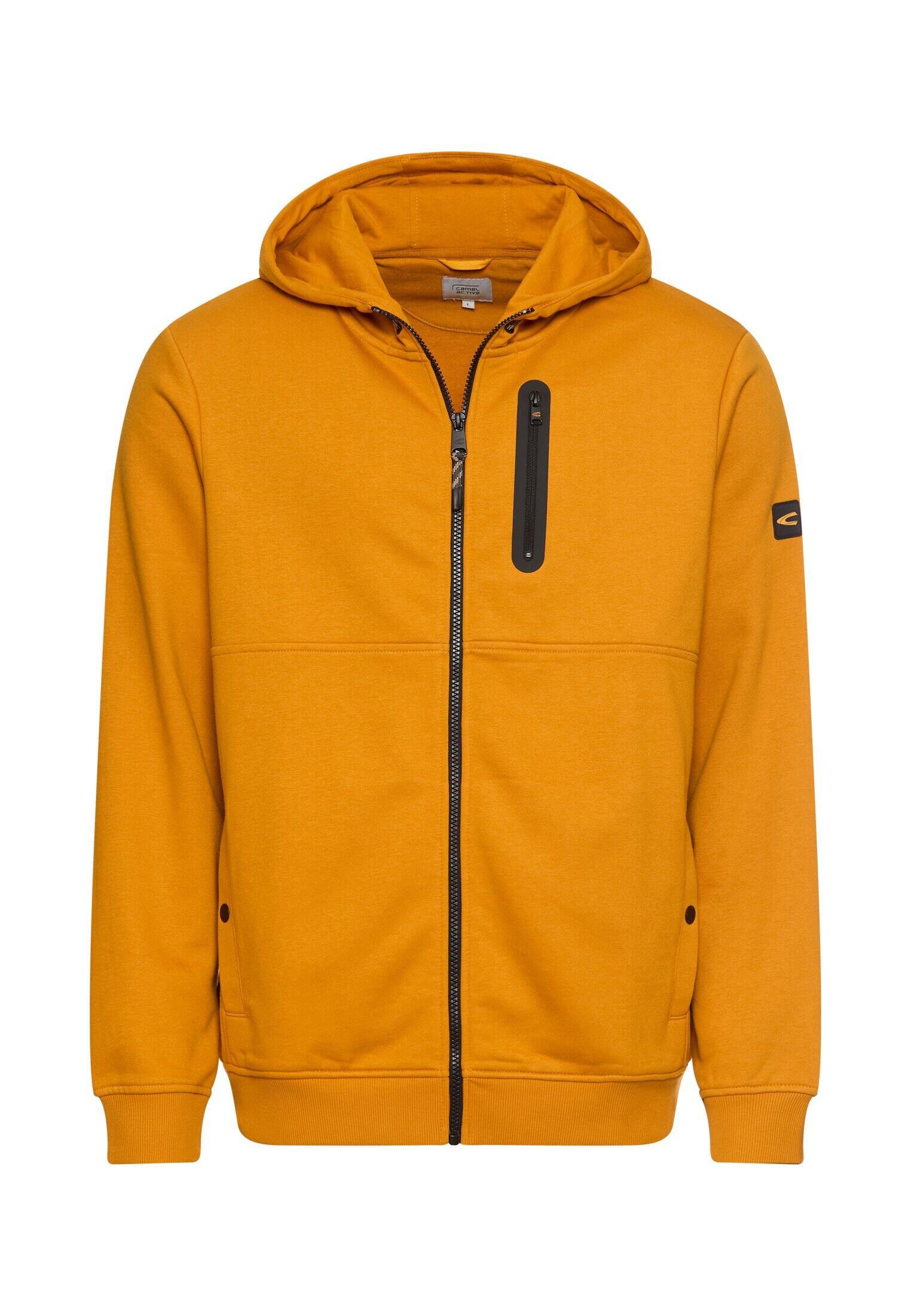 camel active - Sweatjacke mit Kapuze burned yellow - Gr. - L von camel active