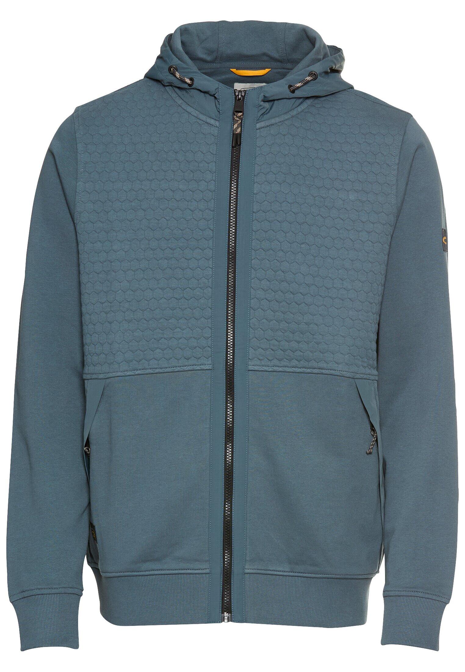 camel active - Sweatjacke mit Kapuze tinted blue - Gr. - M von camel active