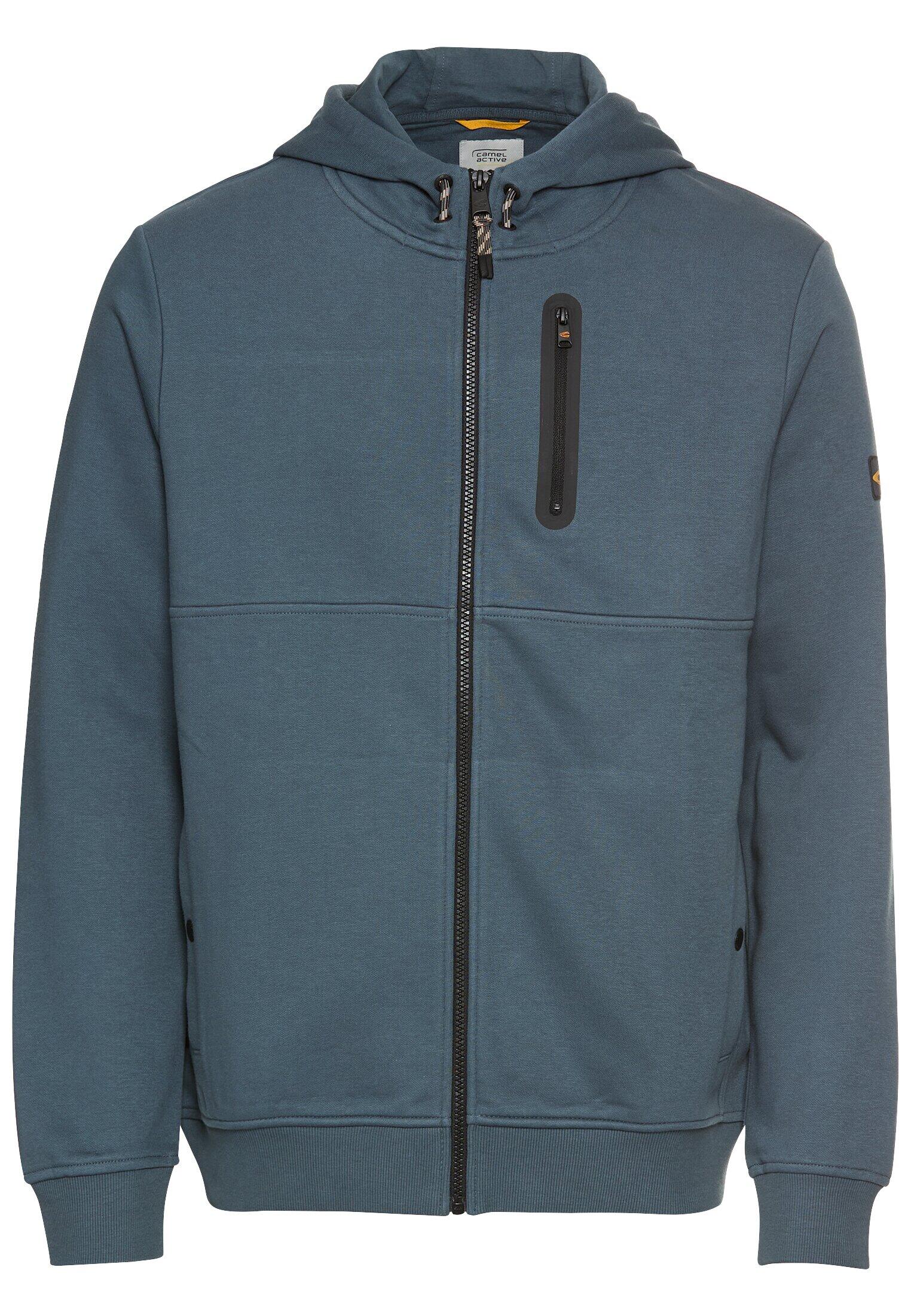 camel active - Sweatjacke mit Kapuze tinted blue - Gr. - XXL von camel active