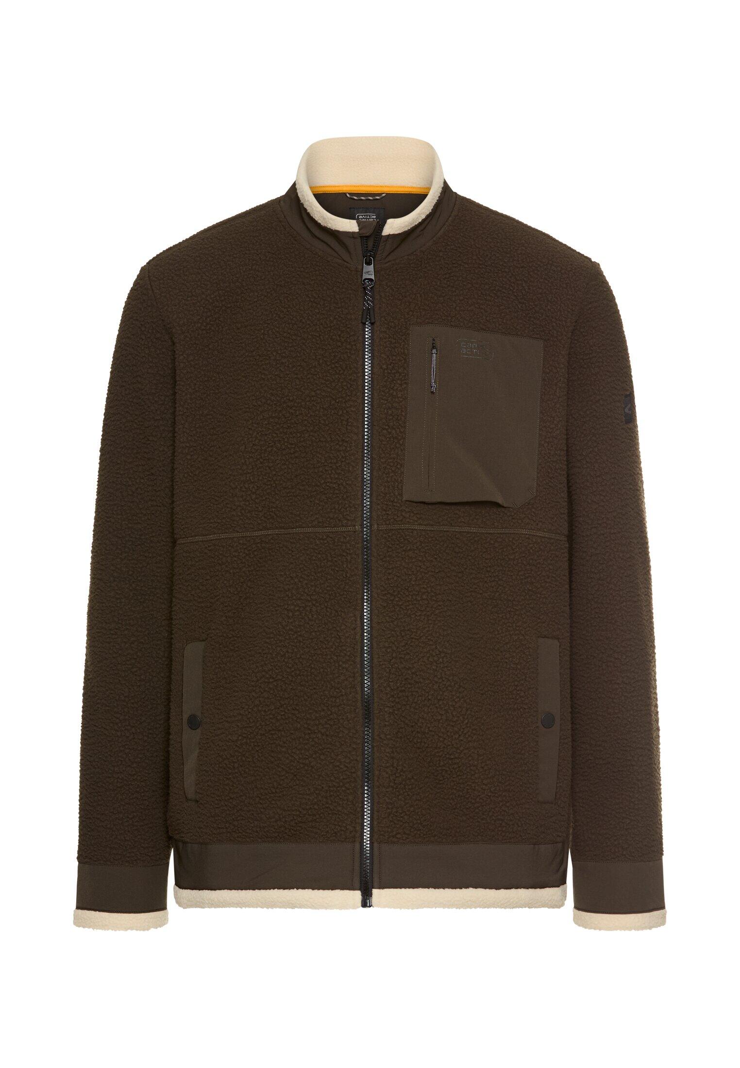 camel active - Sweatjacke mit Taschen dark brown - Gr. - 5XL von camel active