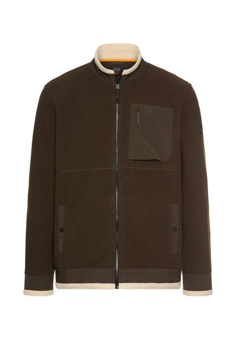 camel active - Sweatjacke mit Taschen dark brown - Gr. - 5XL von camel active