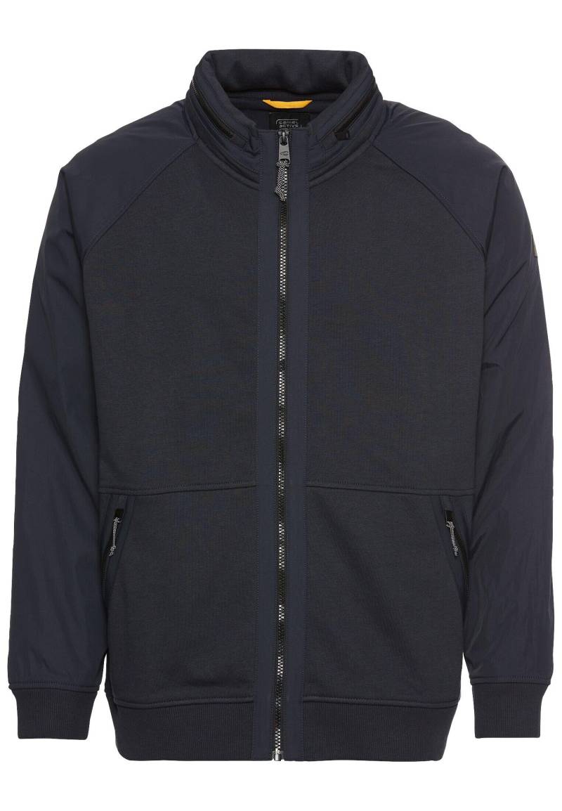 camel active - Sweatjacke mit einrollbarer Kapuze dark navy - Gr. - XXL von camel active