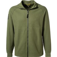 camel active Herren Sweatjacke grün Baumwolle unifarben von camel active