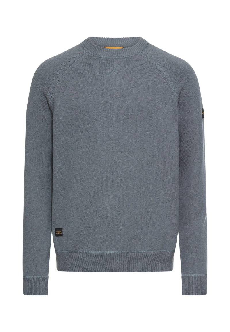 camel active - Strickpullover mit Rundhalsausschnitt stormy blue - Gr. - 6XL von camel active