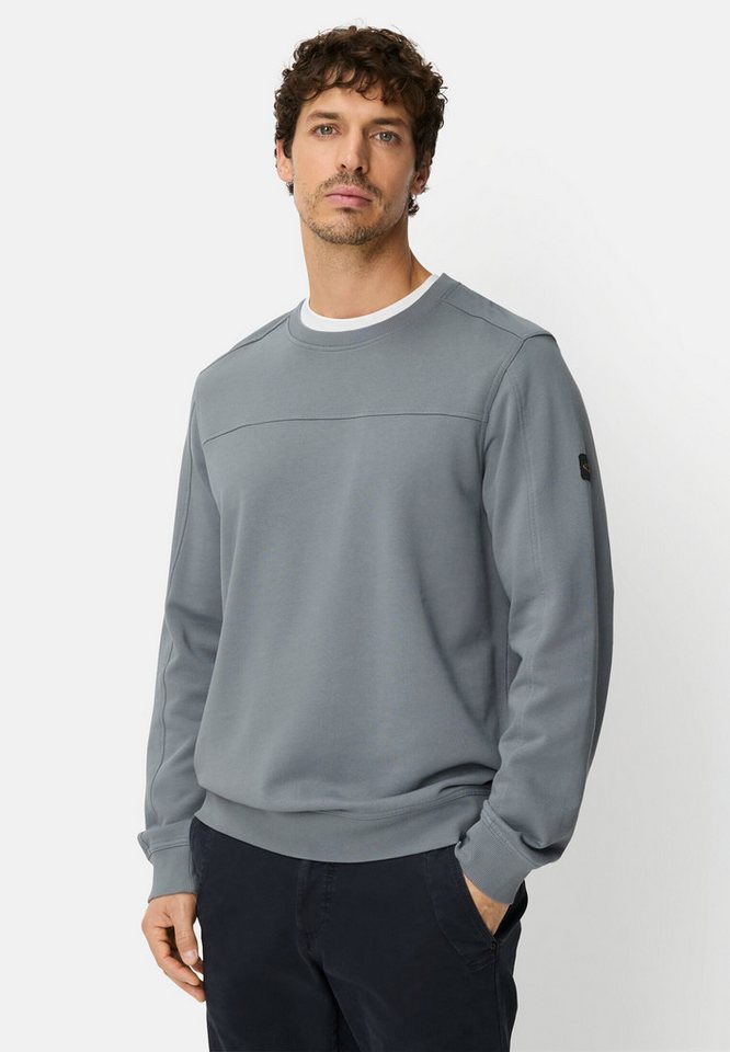 camel active Sweatshirt mit Rundhalsausschnitt Langarm Rundhals von camel active