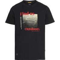 camel active T-Shirt aus Baumwolle mit Frontprint von camel active