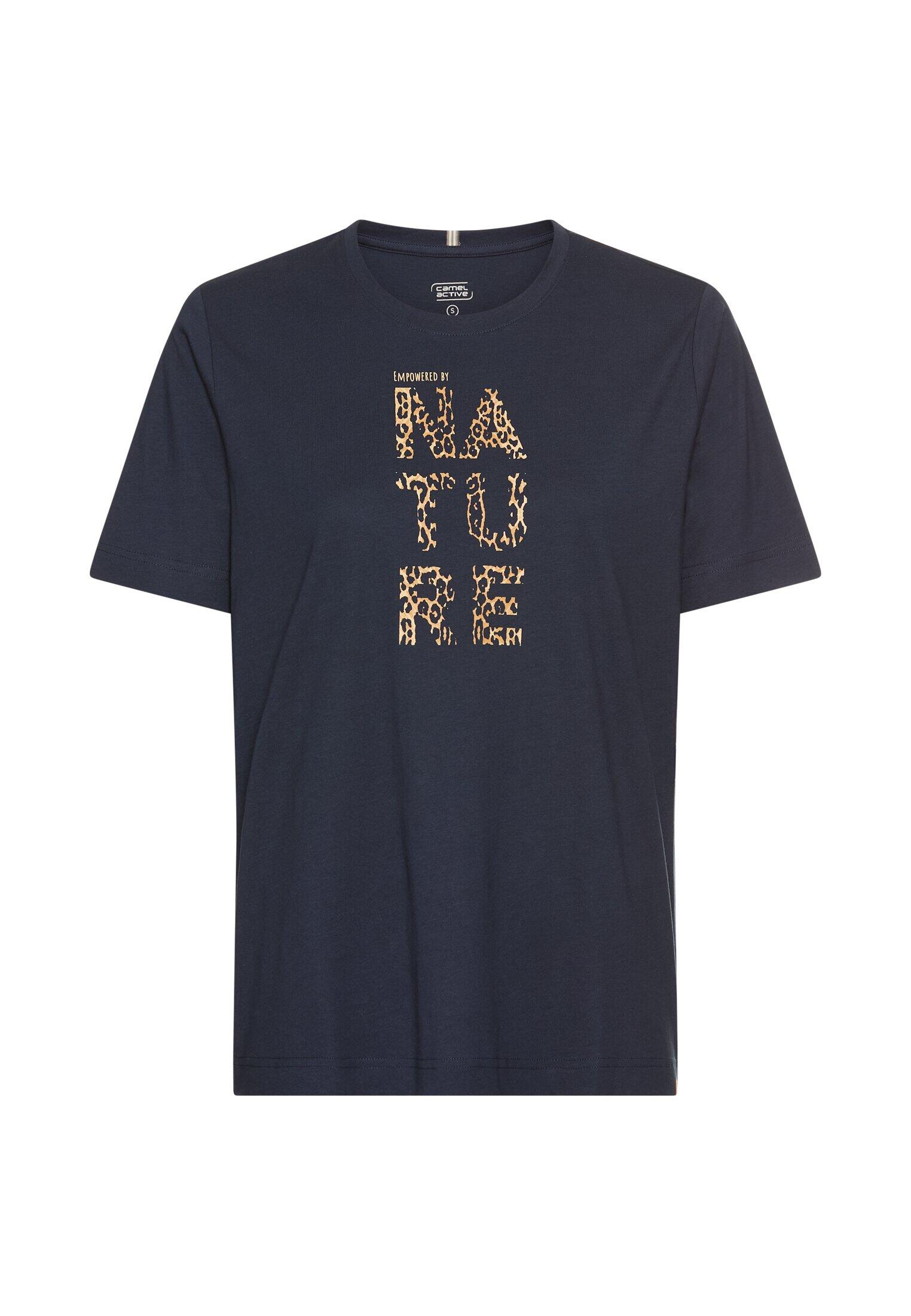 camel active - T-Shirt aus reiner Baumwolle night blue - Gr. - M von camel active