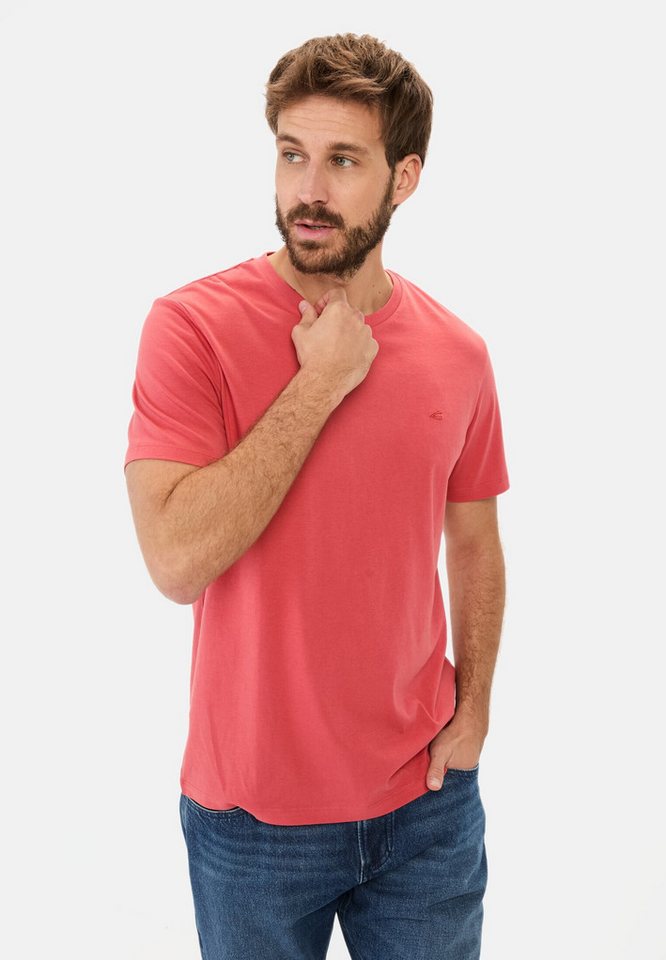 camel active T-Shirt aus reiner Baumwolle Kurzarm Rundhals von camel active