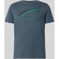 camel active T-Shirt mit Label-Print in Petrol, Größe XXL von camel active