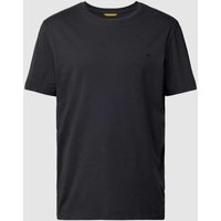 camel active T-Shirt mit Logo-Stitching in Anthrazit, Größe L von camel active