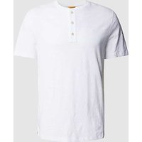 camel active T-Shirt mit Logo-Stitching in Weiss, Größe L von camel active