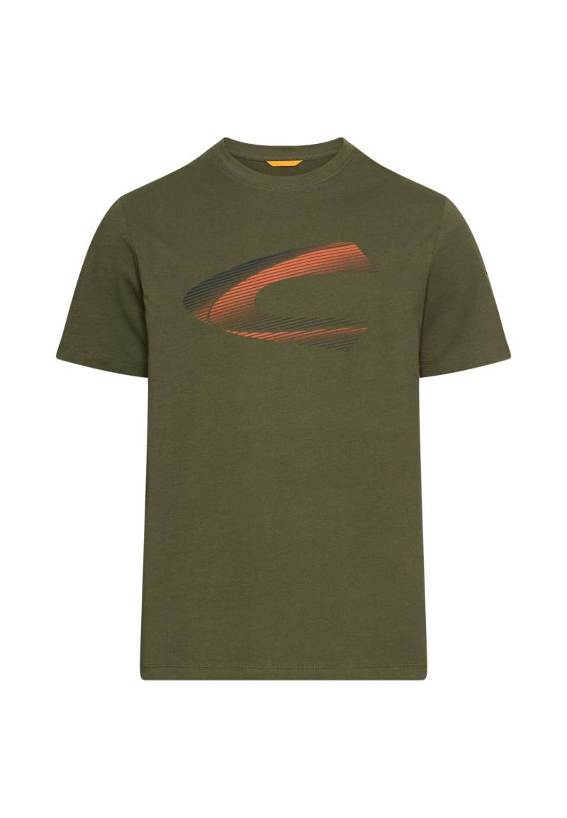 camel active - T-Shirt mit Print aus nachhaltigem Organic Cotton forest green - Gr. - XXL von camel active