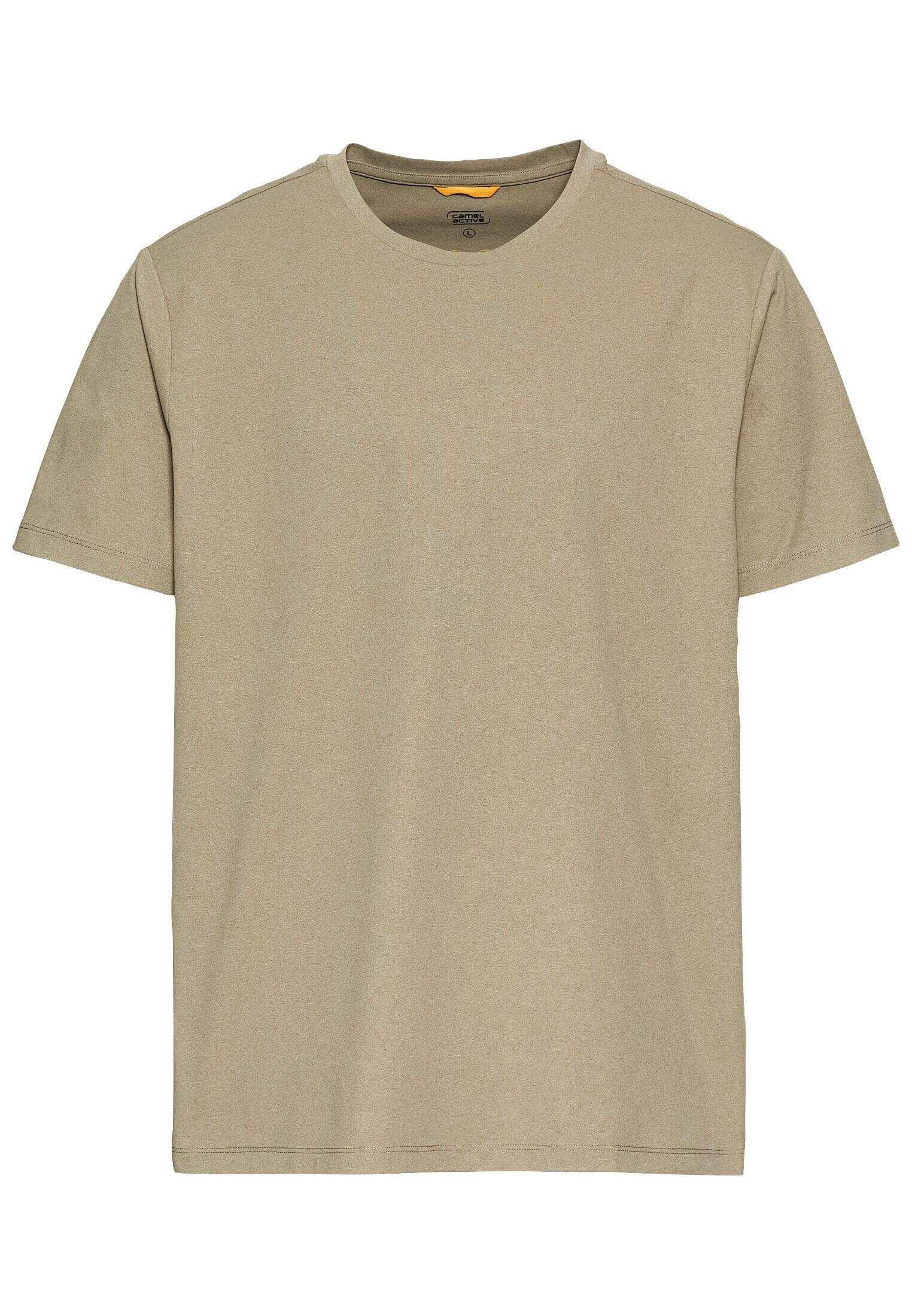 camel active - T-Shirt mit Rückenprint khaki - Gr. - M von camel active