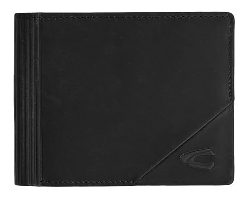 camel active Taiga Herren Geldbörse RFID Querformat Leder Mittelgroß Schwarz von camel active