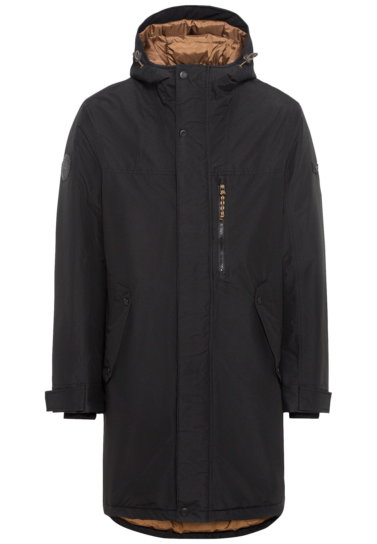 camel active - TeXXXactive® Mantel mit Kapuze asphalt - Gr. - 54 von camel active