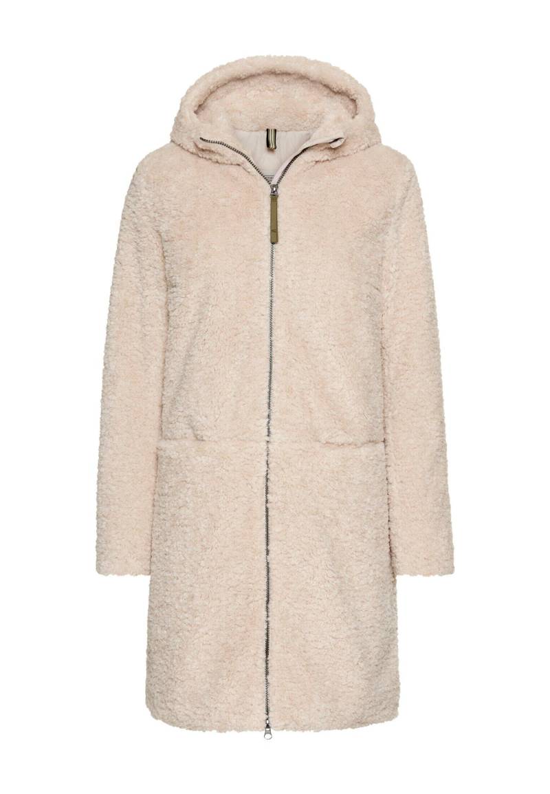 camel active - Teddy Mantel mit Kapuze almond - Gr. - 40 von camel active